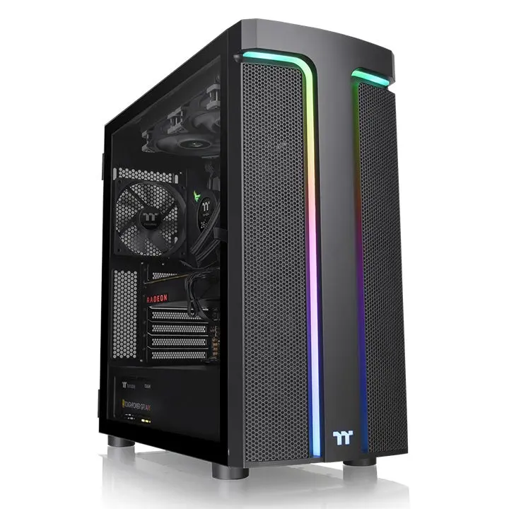 ThermalTake, H590 TG ARGB Mid Tower Chassis Case Black