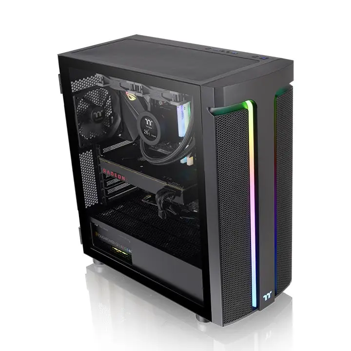 ThermalTake, H590 TG ARGB Mid Tower Chassis Case Black