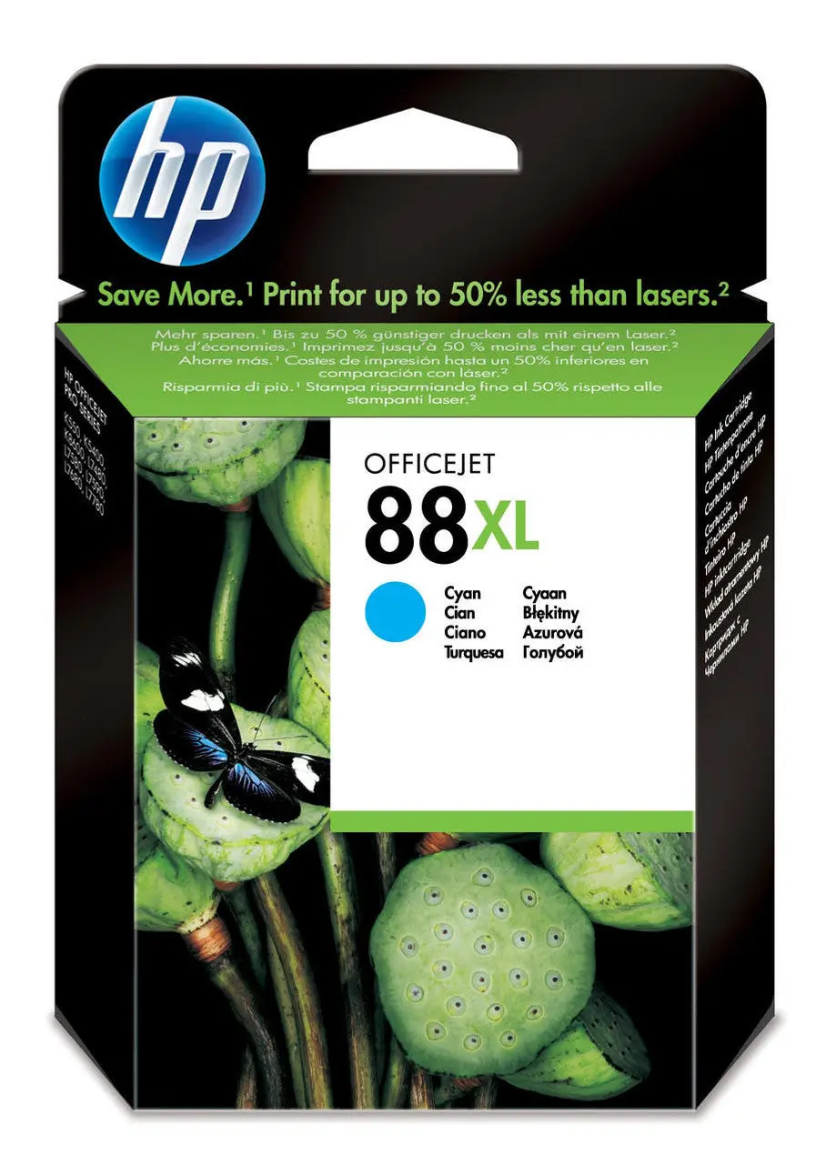 HP 88XL, Cyan Ink Cartridge C9391AE(High Yield)