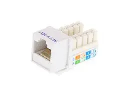 KD-KJ2010UC6, Kingda UTP Cat.6 keystone jack.Dual type,90 Degree