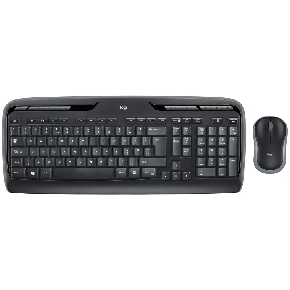 Logitech MK330 Keyboard, + Mouse (EN) (Combo) Black