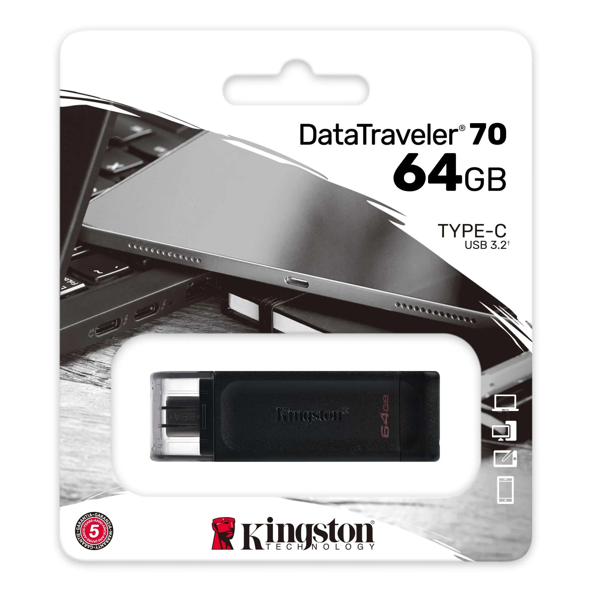 Kingston DT70/64GB, 64GB, USB 3.2 Gen 1