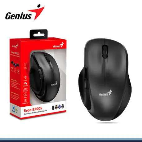 Genius Ergo 8200S Mouse, Black