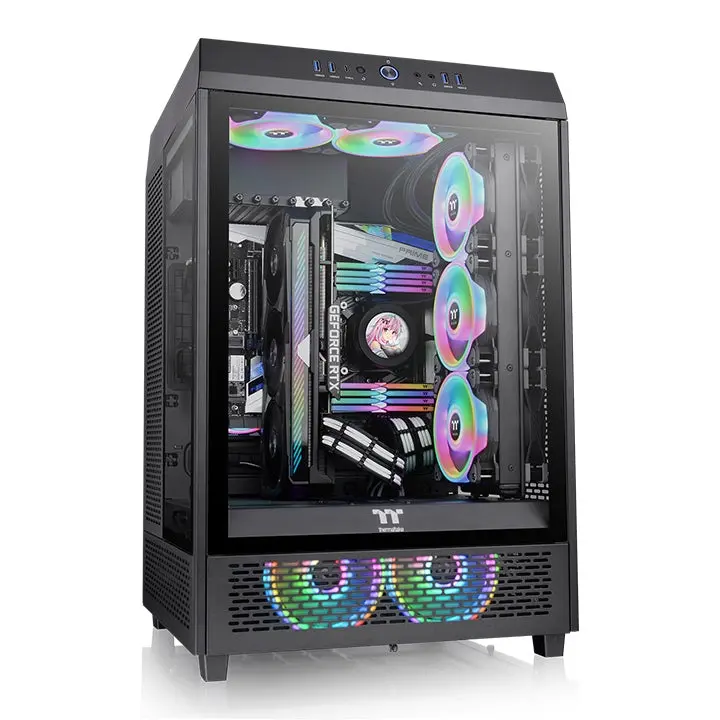 Thermaltake The Tower 500 Mid Tower Chassis Case Black