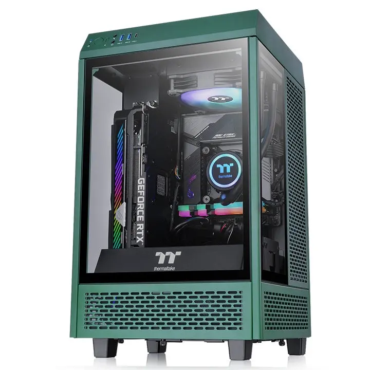 Thermaltake The Tower 100 Racing Chassis Case Racing Green
