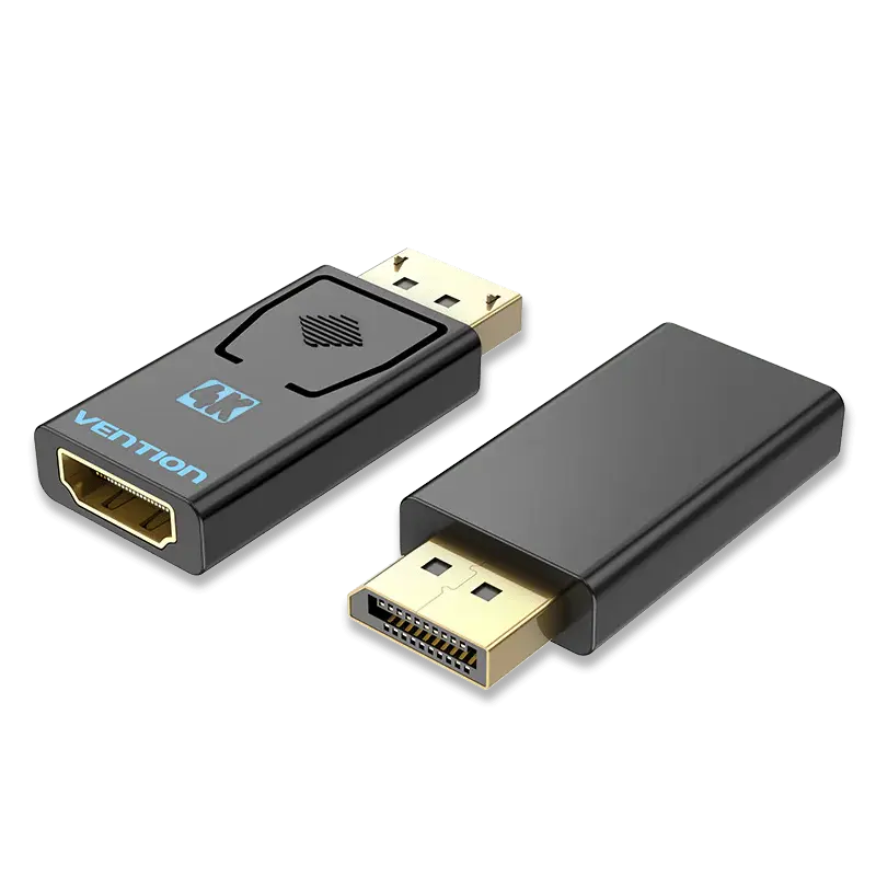 Vention HBMB0 DisplayPort Male to HDMI Female Adapter Black 4K 30Hz