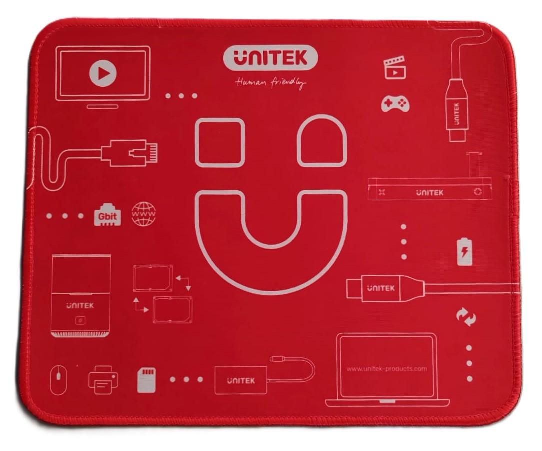 Unitek Smile Mouse Pad, Red