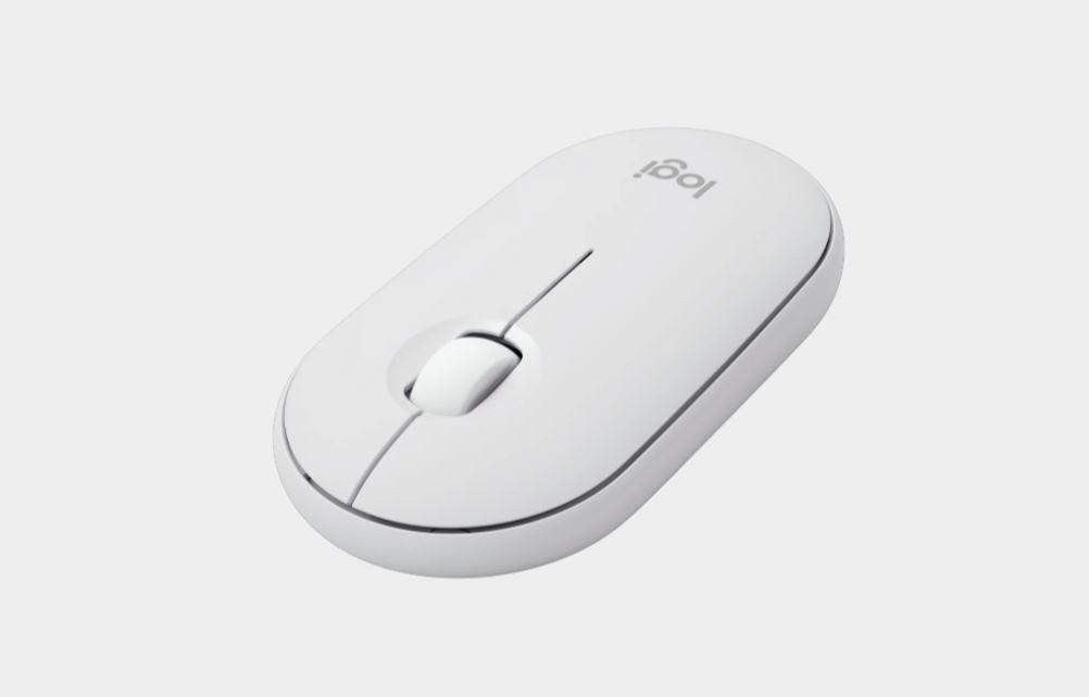 Logitech M350s Silent Mouse, White