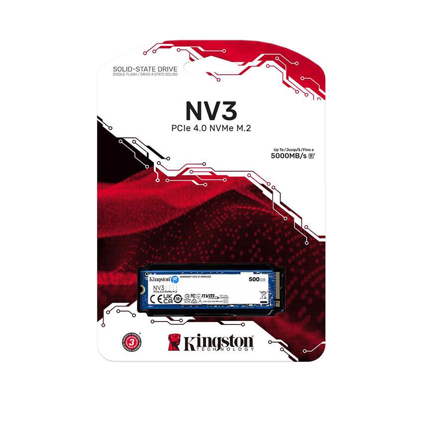 Kingston NV3 PCIe 4.0 NVMe SSD, 1000GB,2280 PCIe