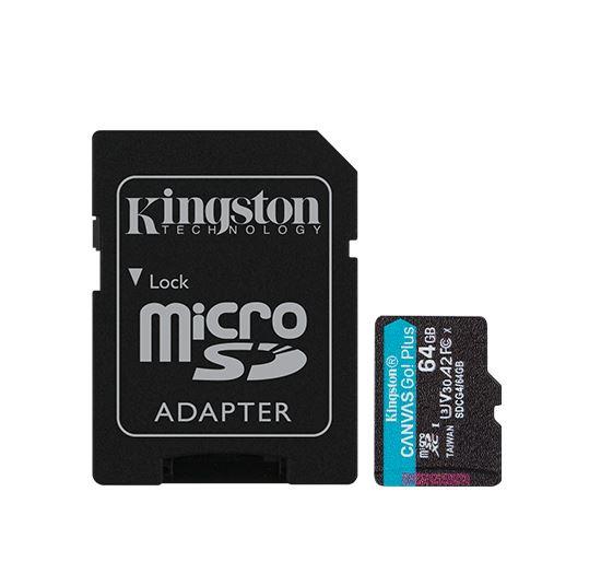 Kingston SDCG4, 64GB, Canvas Go Plus Memory Card