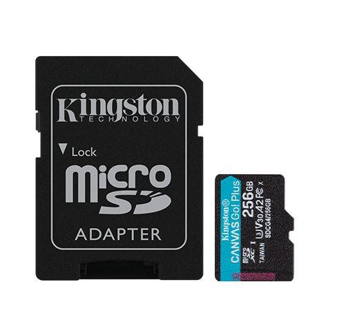 Kingston SDCG4, 256GB, Canvas Go Plus Memory Card