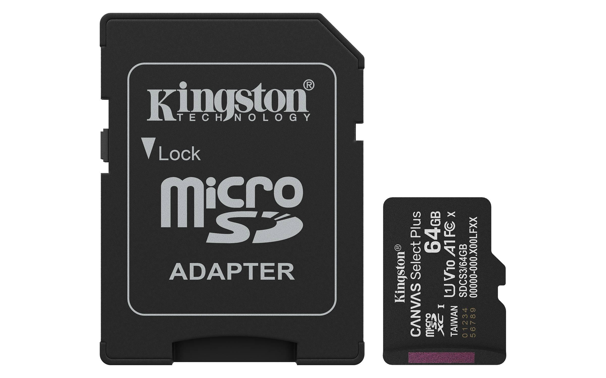Kingston SDCS3, 64GB, Canvas Select Plus Memory Card
