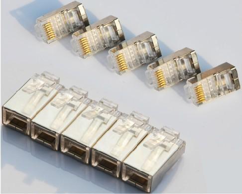 RJ45,8P/8C, FTP, Cat5,24Awg Lan Connector, Jack