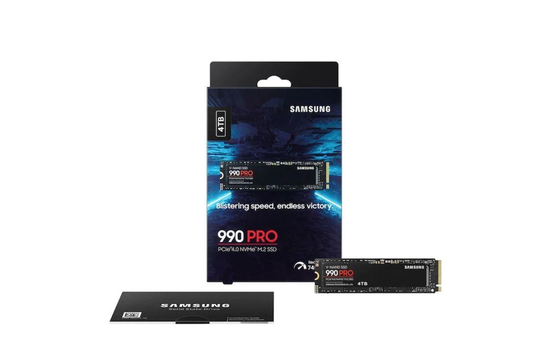 Samsung 990 PRO w/Heatsink NVMe™ M.2 SSD 4TB, PCIe Gen 4.0
