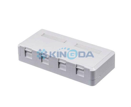 Kingda KD-WP07-A Surface box,4 x ports, with keystone jack