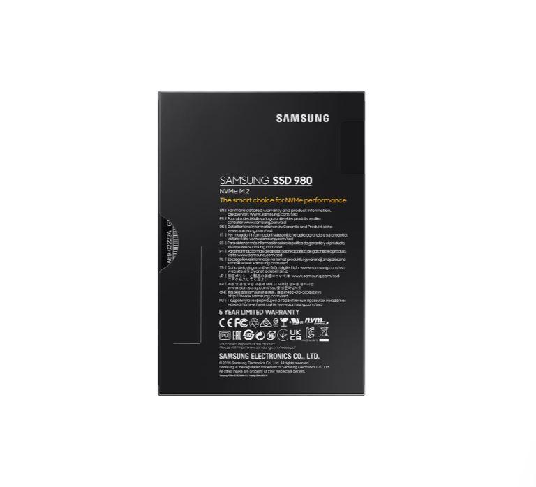 Samsung 980, NVMe™ M.2 1TB, PCIe 3.0