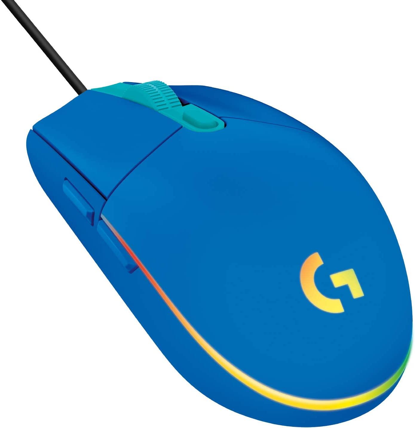 Logitech G203 Mouse, Blue