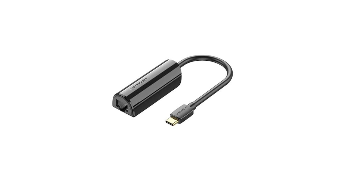 Vention CFABB USB Adapter, USB-C to 100M Ethernet Adapter 0.15M Black