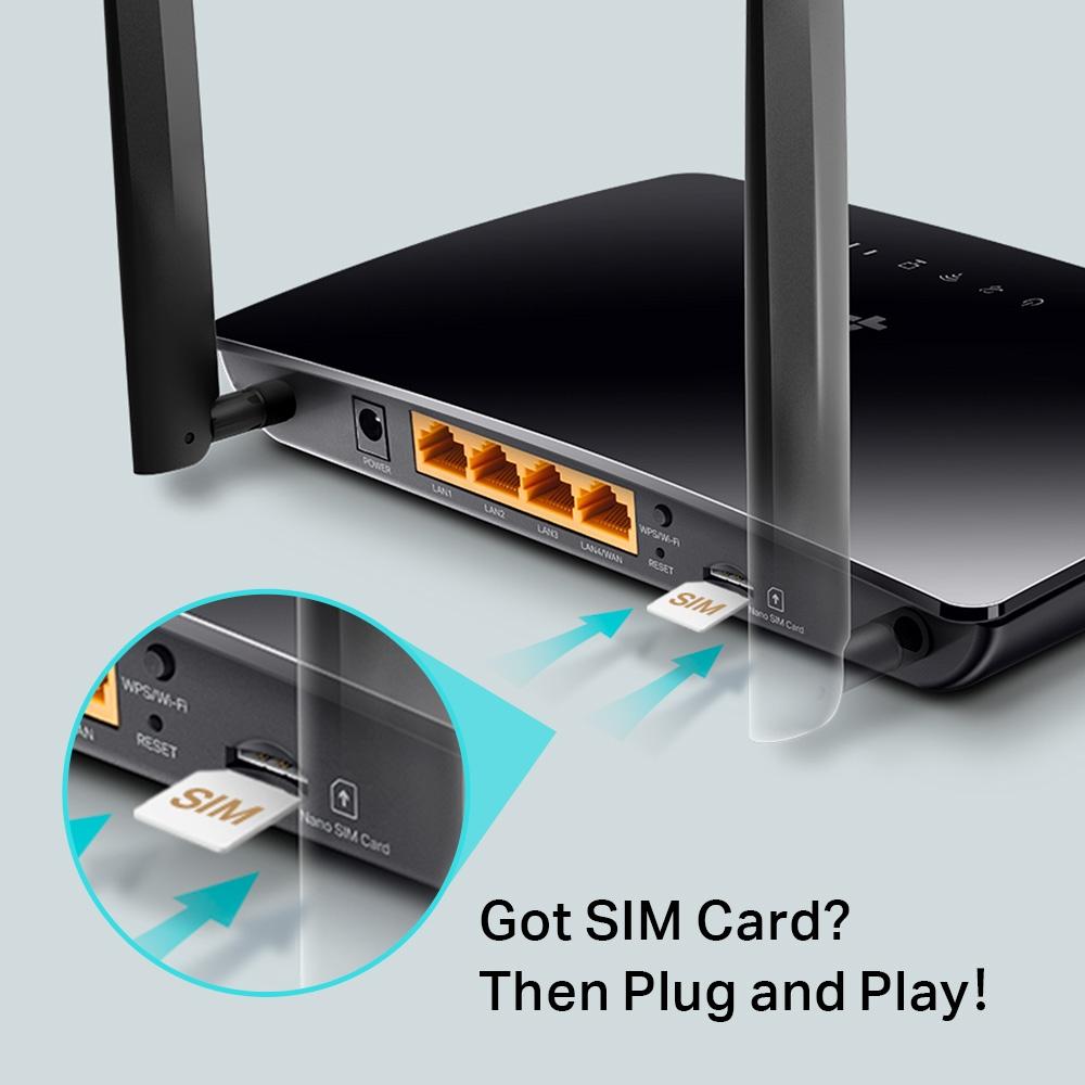 TP-Link Archer MR402, Wi-Fi 5 Router, AC1200 Wireless Dual Band 4G LTE