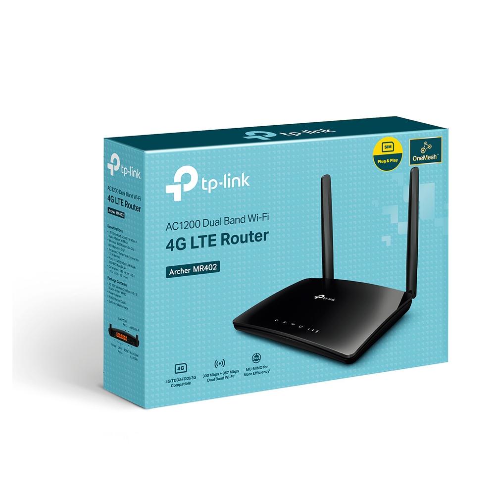 TP-Link Archer MR402, Wi-Fi 5 Router, AC1200 Wireless Dual Band 4G LTE