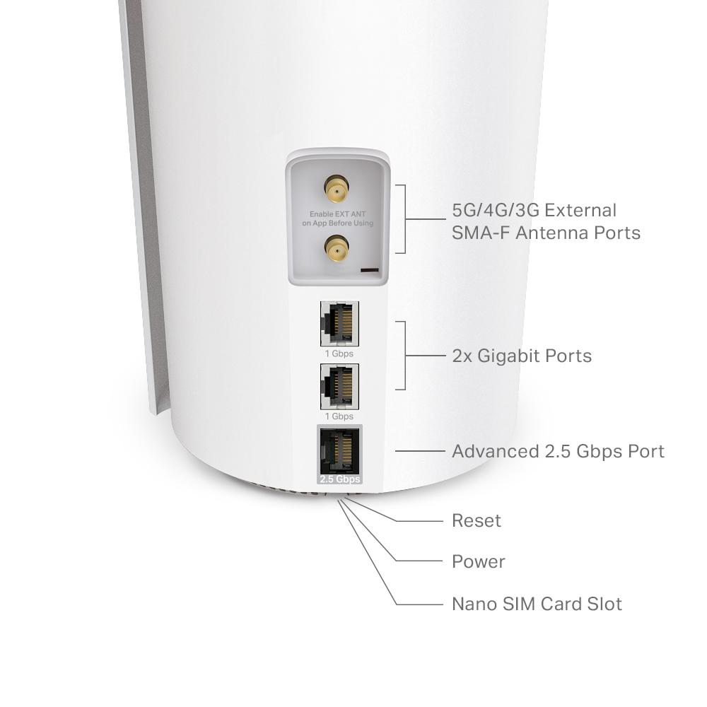 TP-Link Deco X50-5G(1-pack) Router, 5G AX3000 Whole Home Mesh Wi-Fi 6 Gateway