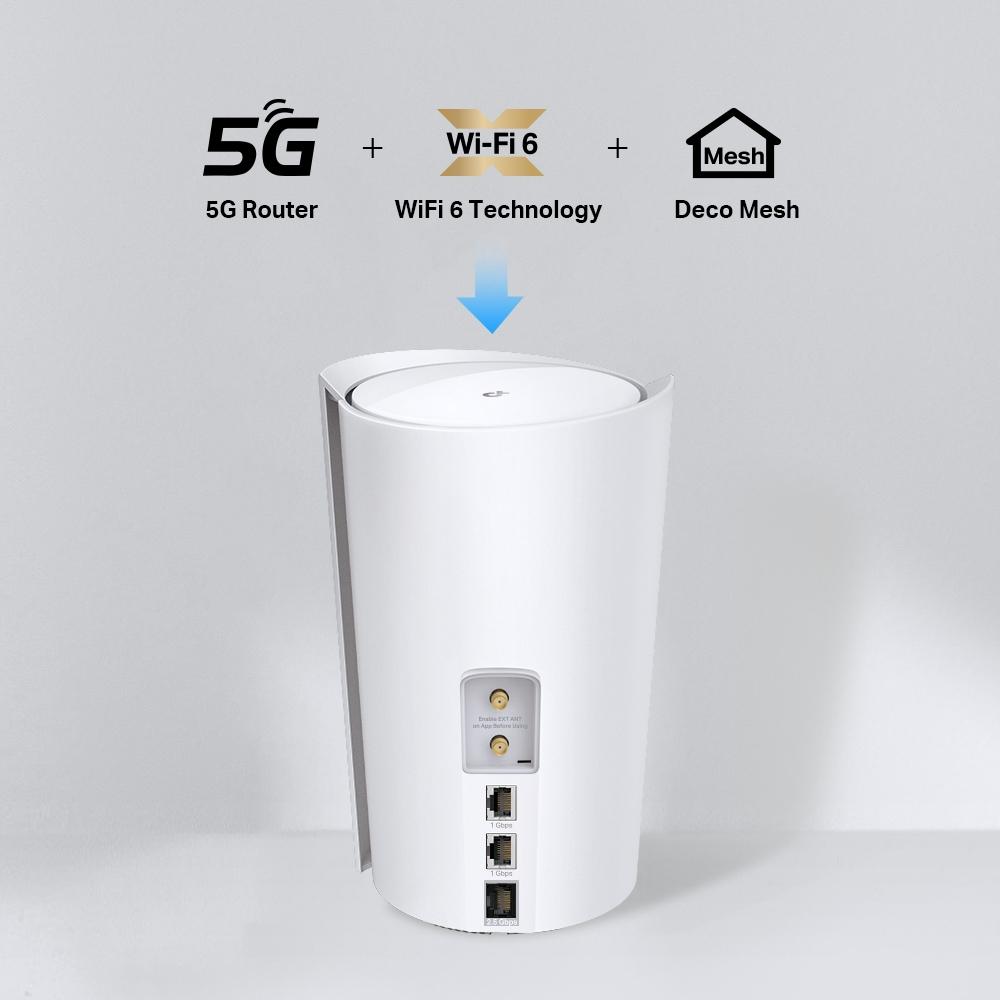 TP-Link Deco X50-5G(1-pack) Router, 5G AX3000 Whole Home Mesh Wi-Fi 6 Gateway