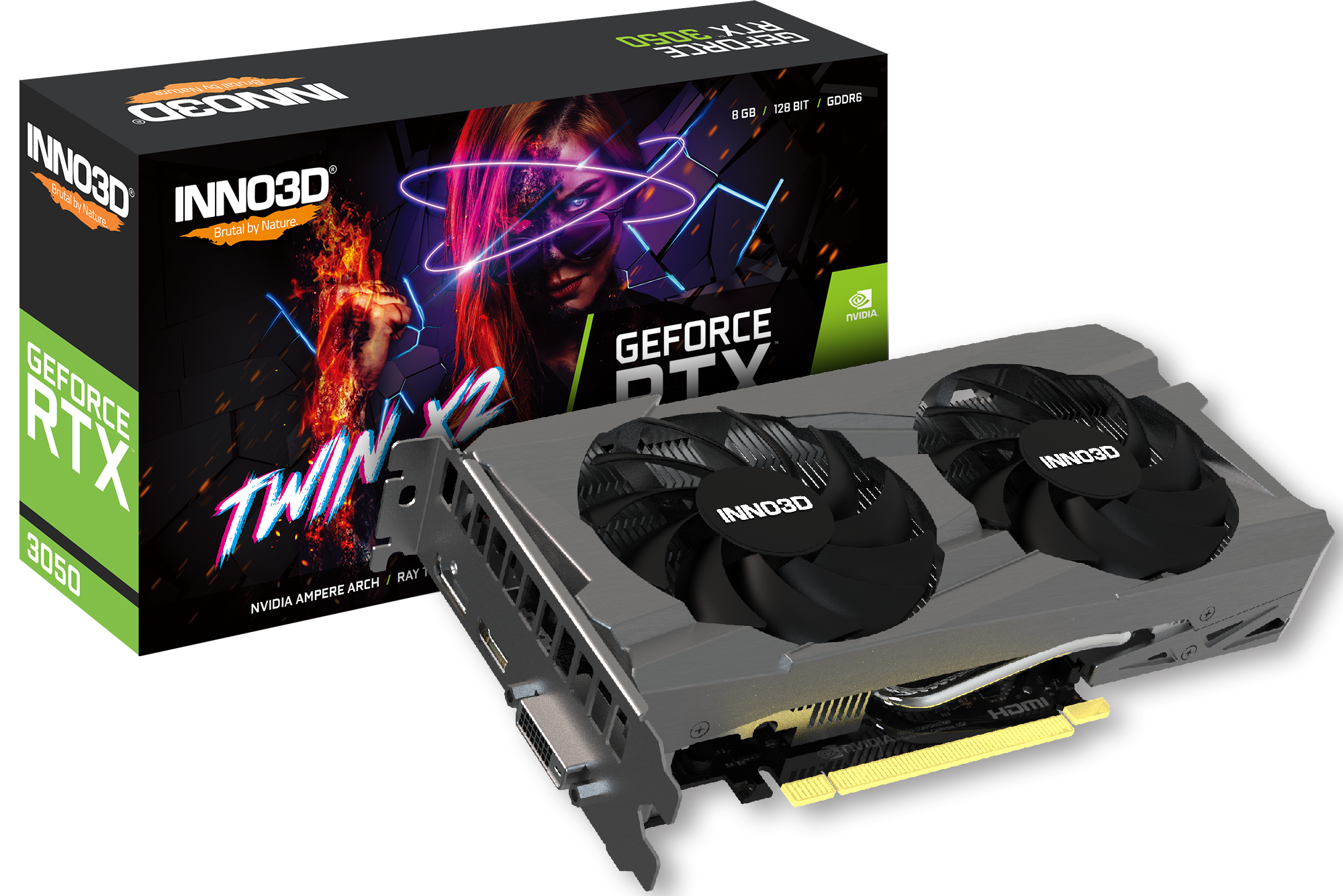 Inno3d GEFORCE RTX™ 3050 TWIN X2 8GB GDDR6