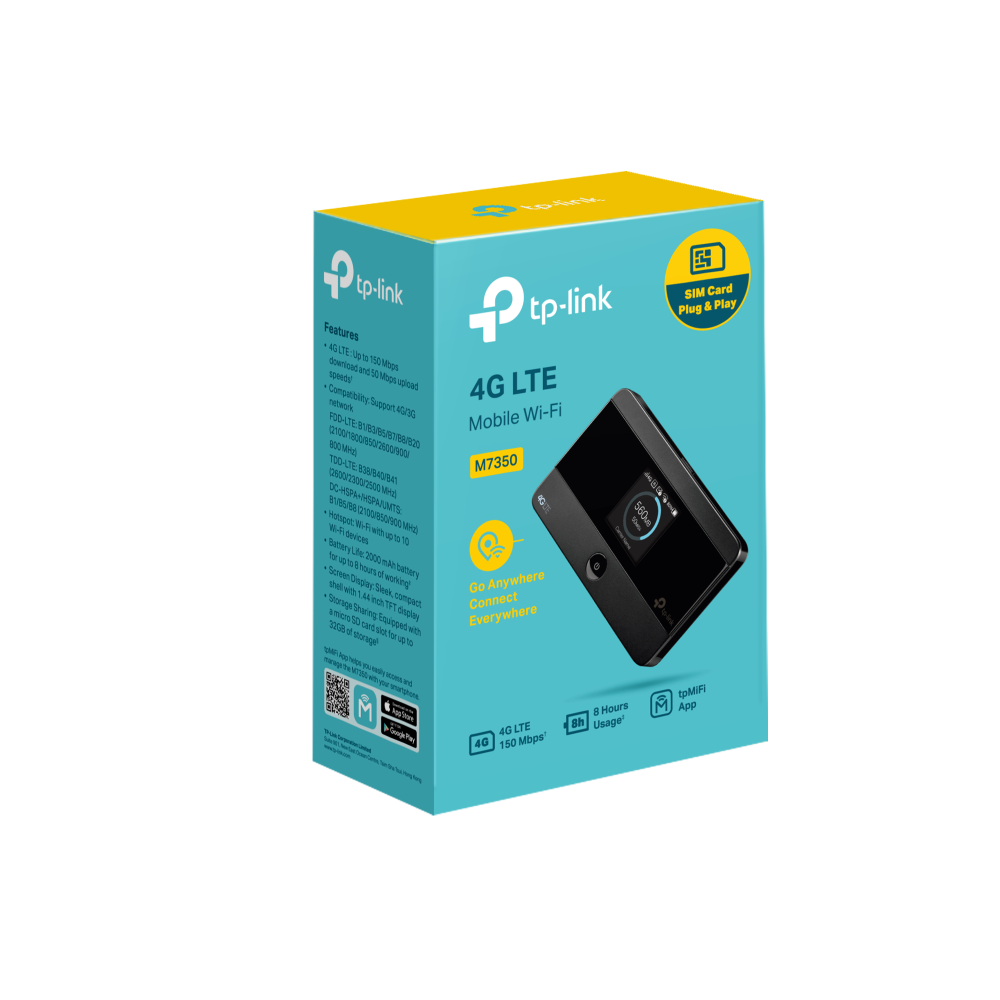 TP-Link M7350 Router, 4G LTE Mobile Wi-Fi