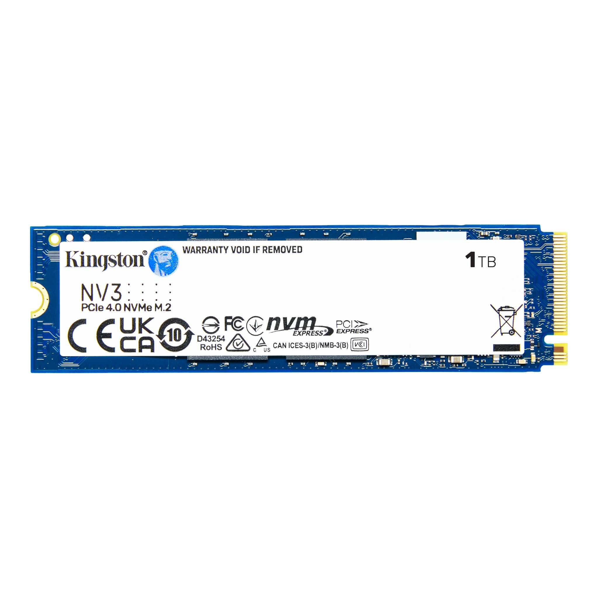 Kingston NV3 PCIe 4.0 NVMe SSD, 1000GB,2280 PCIe