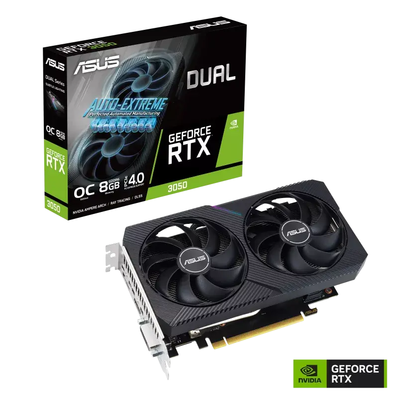 ASUS Dual GeForce RTX™ 3050 V2 OC Edition 8GB GDDR6