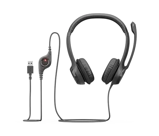Logitech H390 USB Headset Black