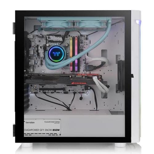Thermaltake H590 TG Snow ARGB Mid Tower Chassis Case White