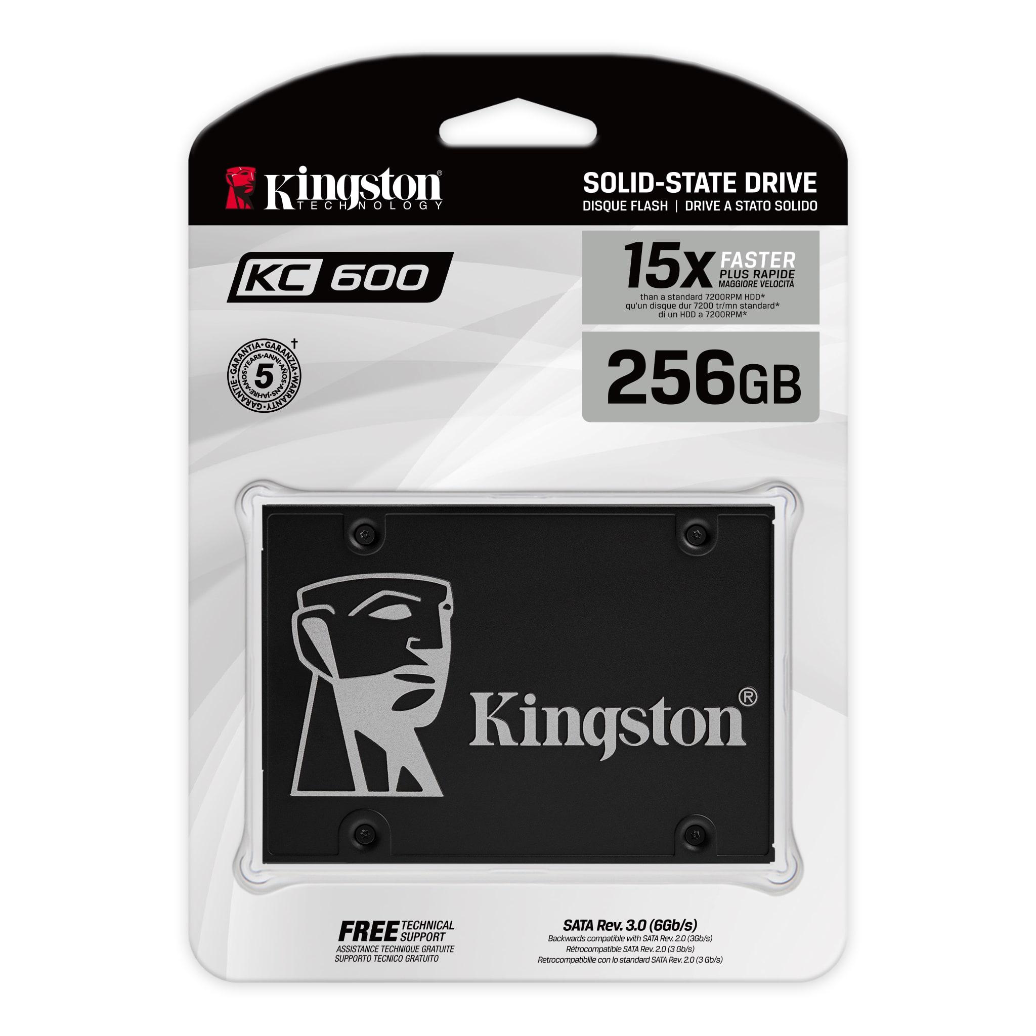 Kingston KC600 2.5" and mSATA SSD 256GB