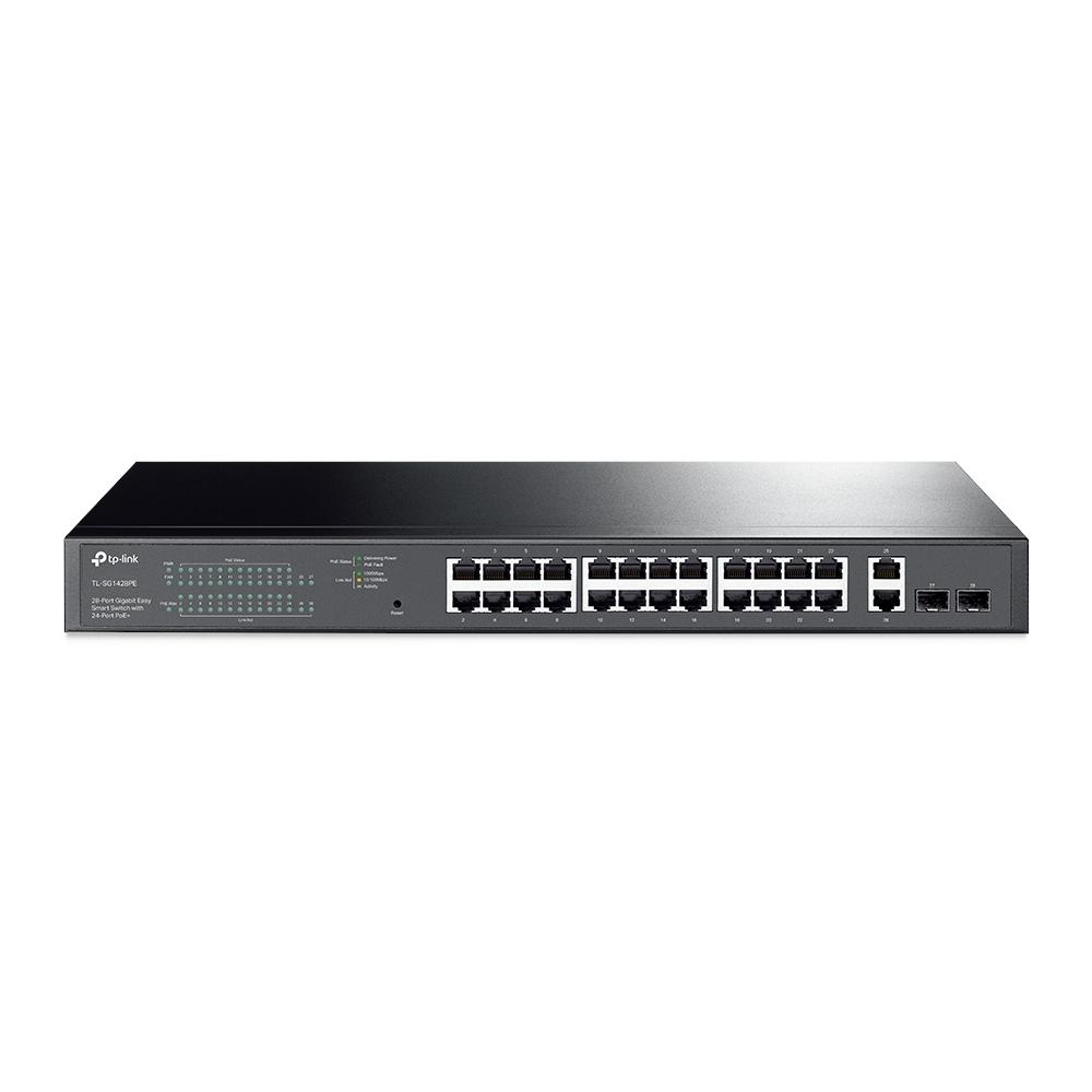 TP-Link JetStream TL-SG1428PE, 28-Port Gigabit Easy Smart Switch with 24-Port PoE+