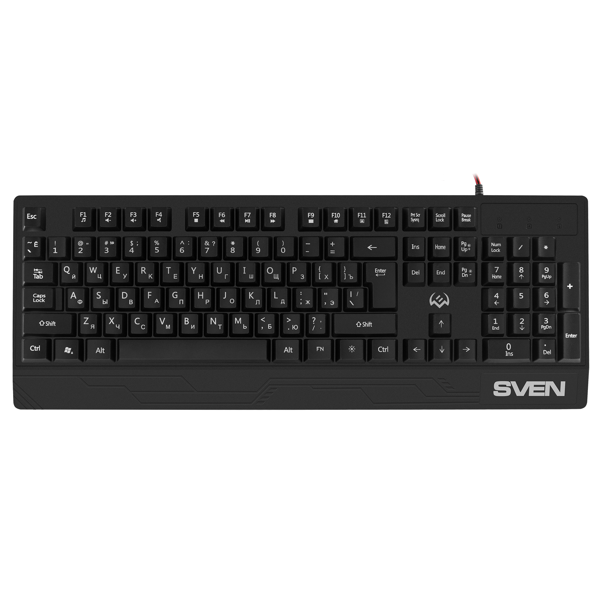 Sven SV-019280 Keyboard, Black