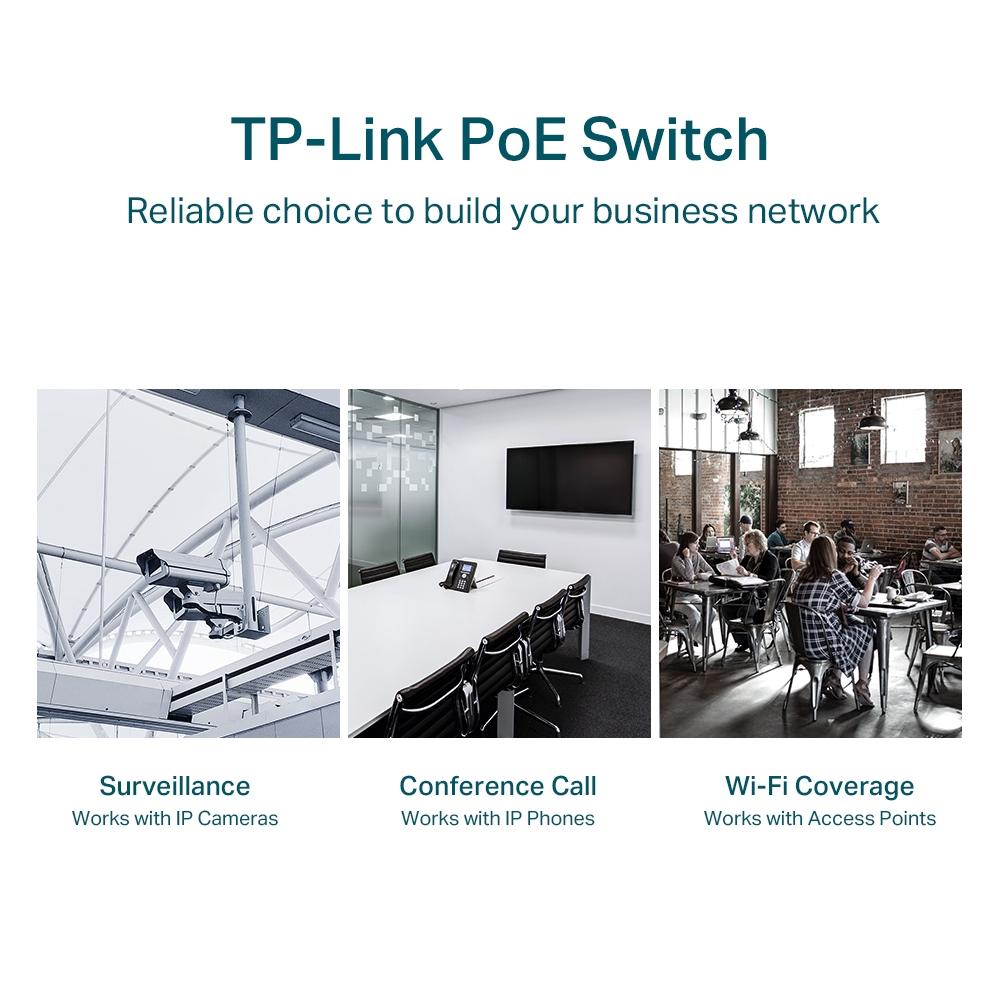 TP-Link JetStream TL-SG1428PE, 28-Port Gigabit Easy Smart Switch with 24-Port PoE+
