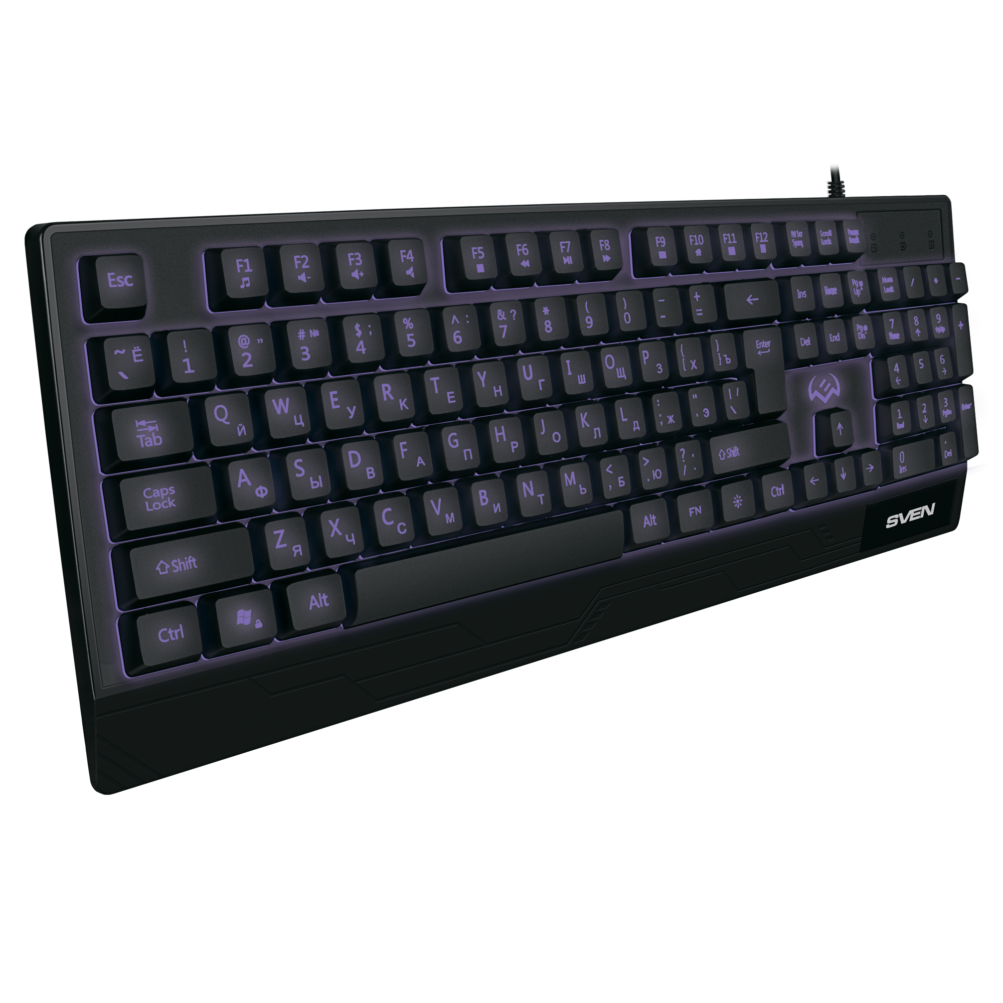 Sven SV-019280 Keyboard, Black