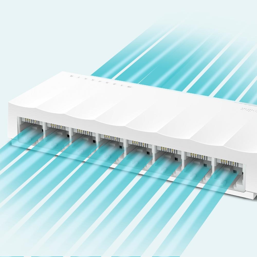 TP-Link LS1008, 8-Port 10/100Mbps Desktop Switch RJ45 ports
