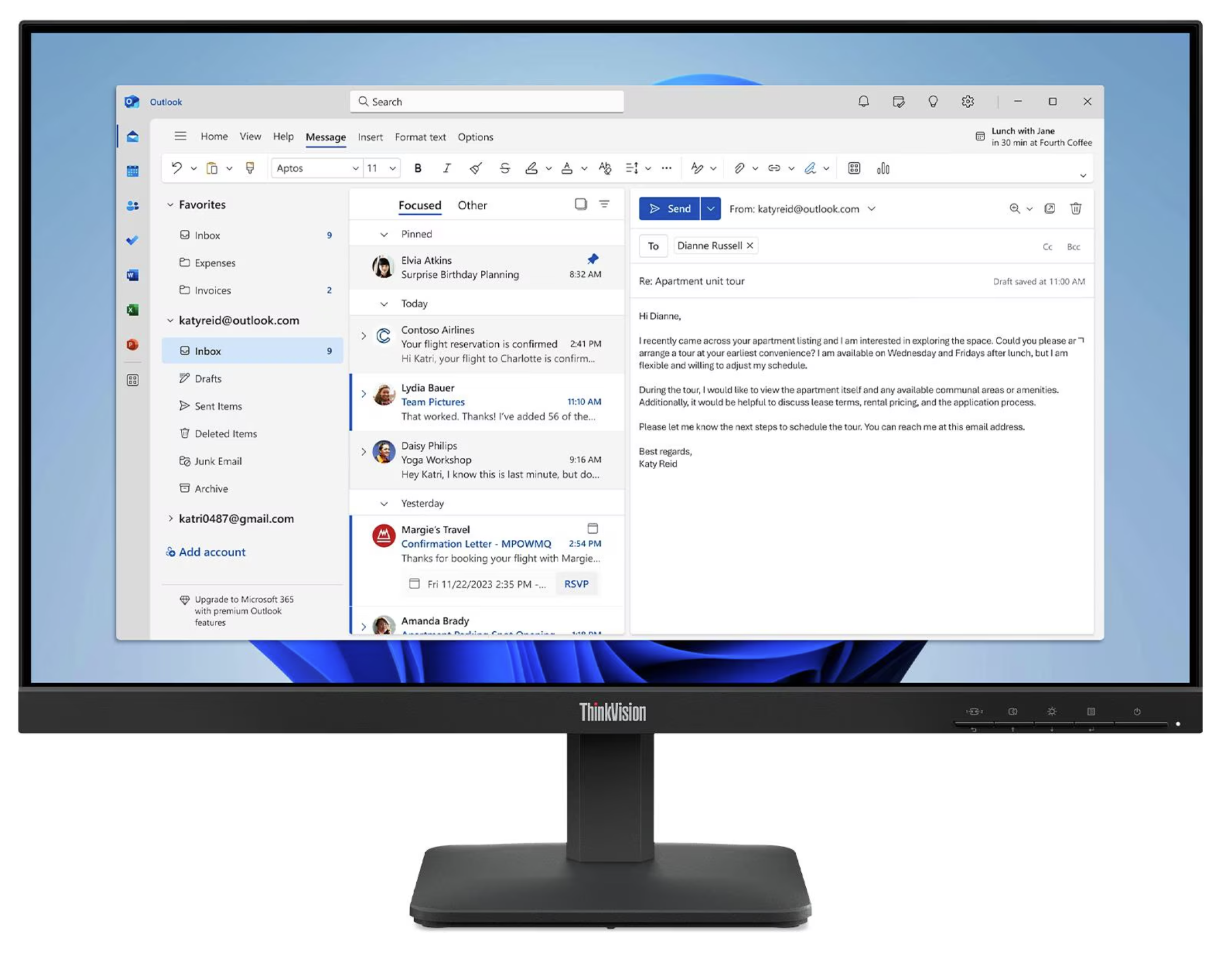 Lenovo ThinkVision S24-4e Monitor 23.8"