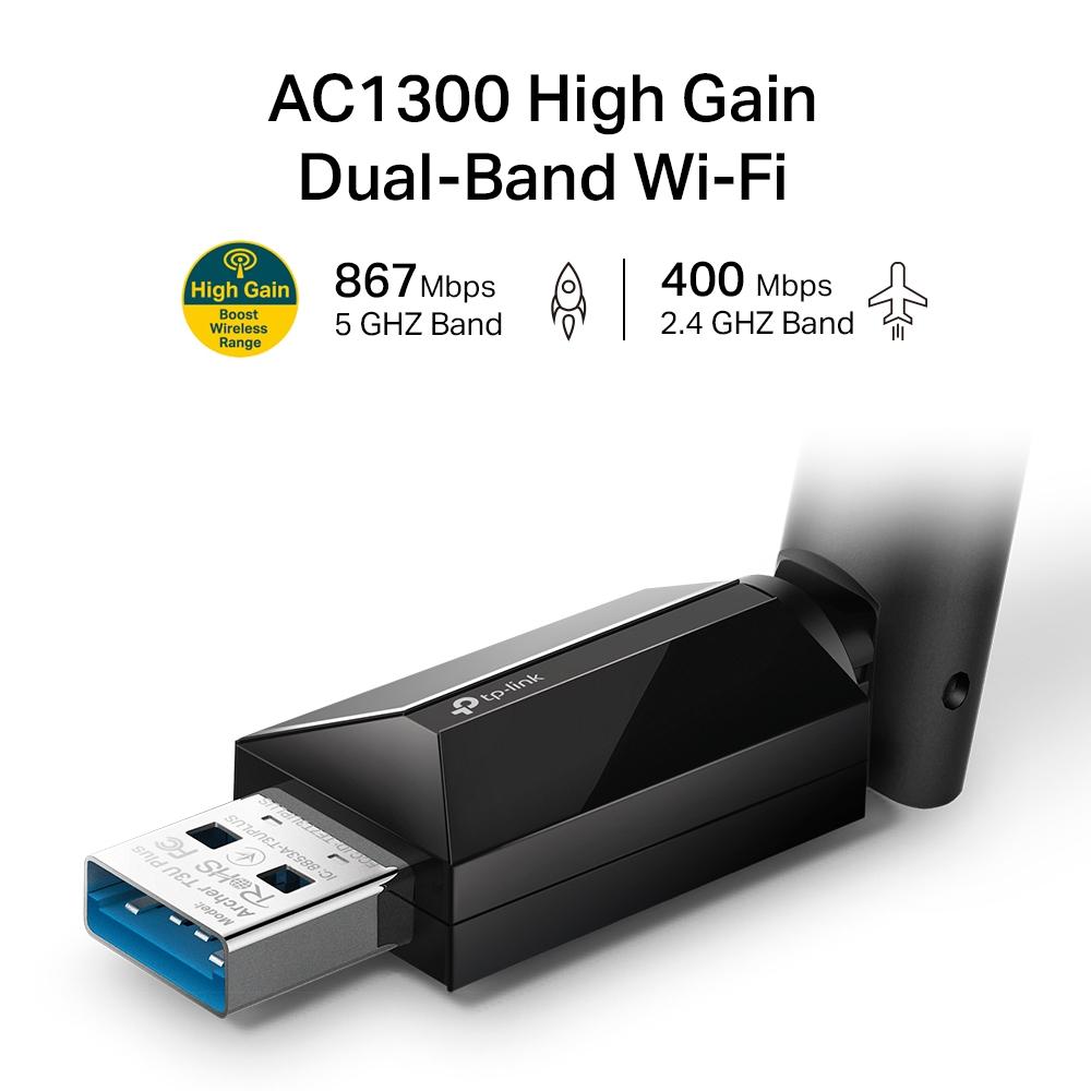 TP-Link Archer T3U Plus, AC1300 USB Adapter