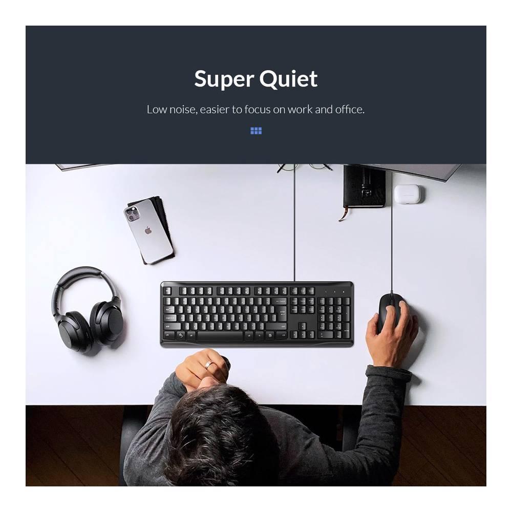 UGREEN MK003, MU007, Keyboard + Mouse (Combo) Black