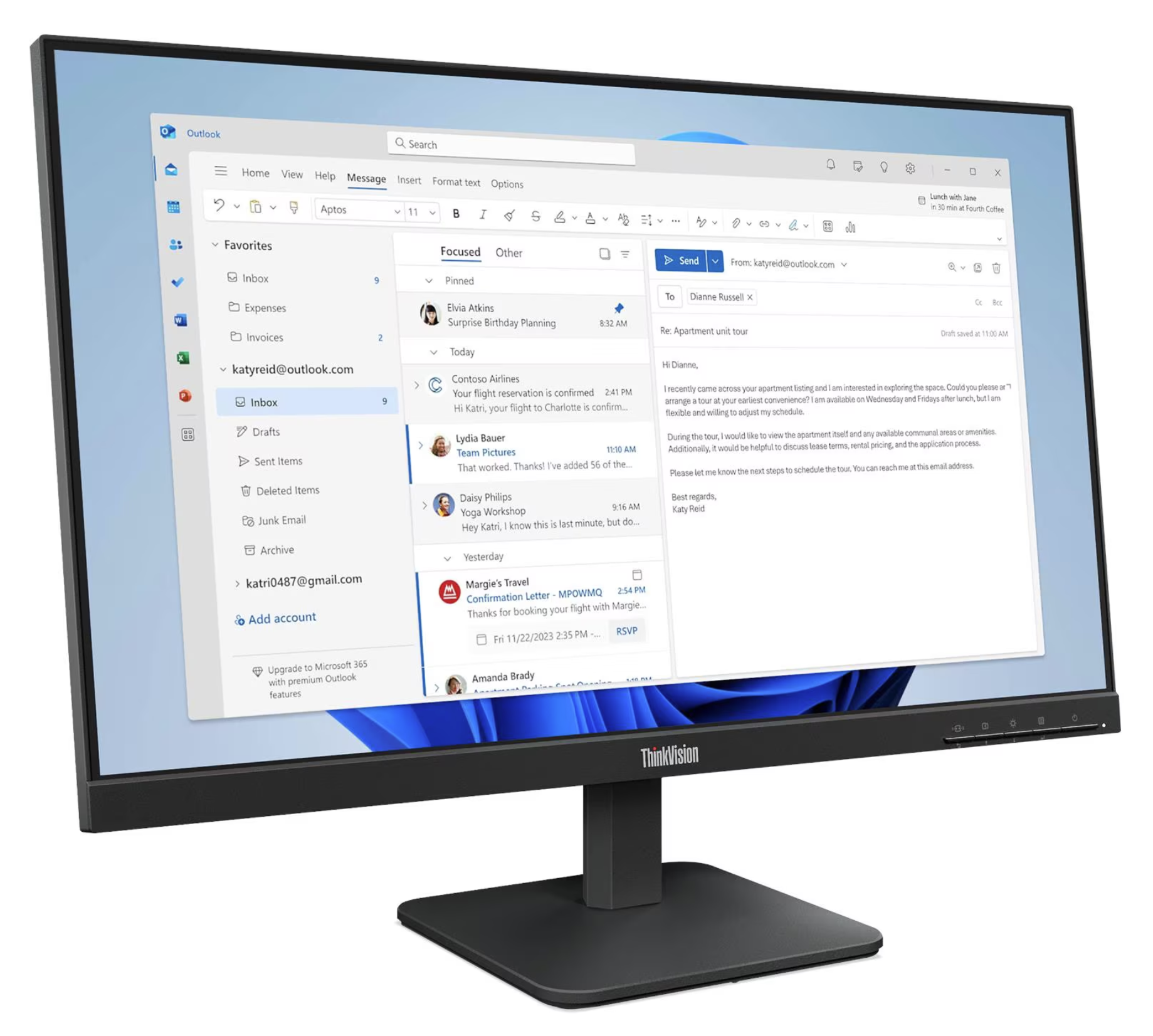 Lenovo ThinkVision S24-4e Monitor 23.8"