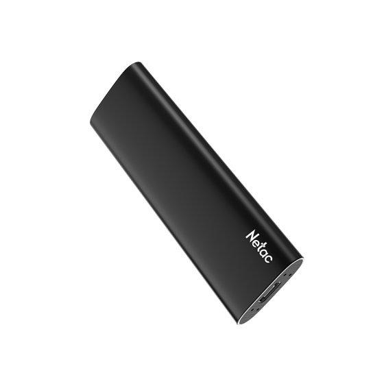 NETAC Z SLIM, External SSD, 500GB, USB 3.2 Gen 2, R/W up to 550MB/480MB/s, with USB-C to USB-A
