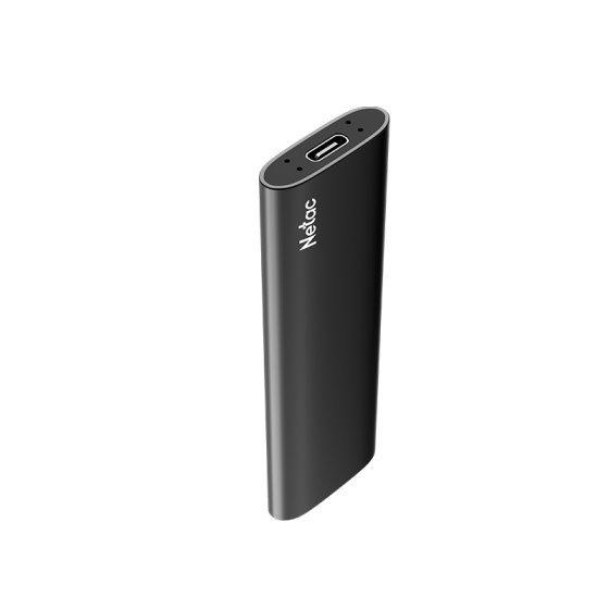 NETAC Z SLIM, External SSD, 500GB, USB 3.2 Gen 2, R/W up to 550MB/480MB/s, with USB-C to USB-A