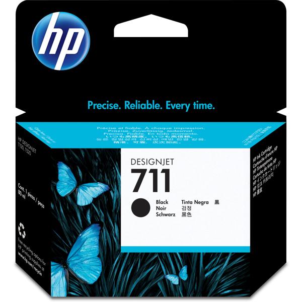 HP 711 Black DesigneJet Print Cartridge CZ129A