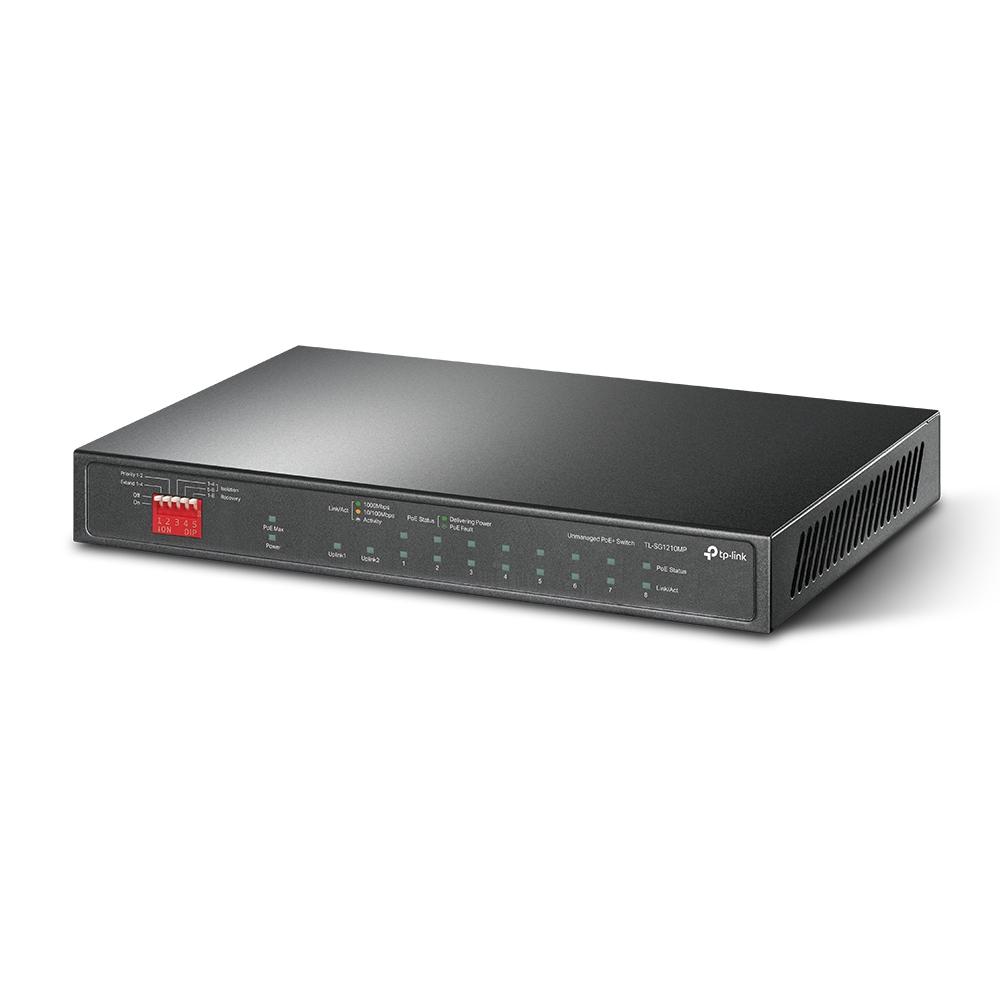 TP-Link TL-SG1210MP 10-Port Gigabit Desktop Switch with 8-Port PoE+