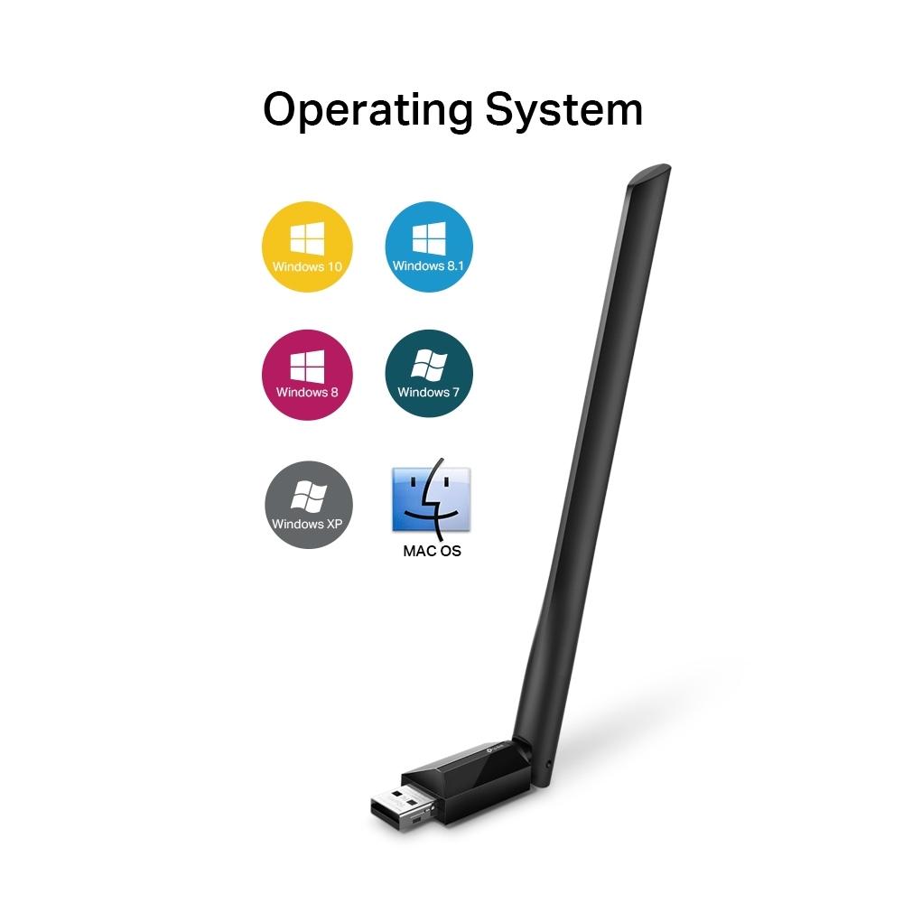 TP-Link Archer T2U Plus, AC600 Wireless USB Adapter