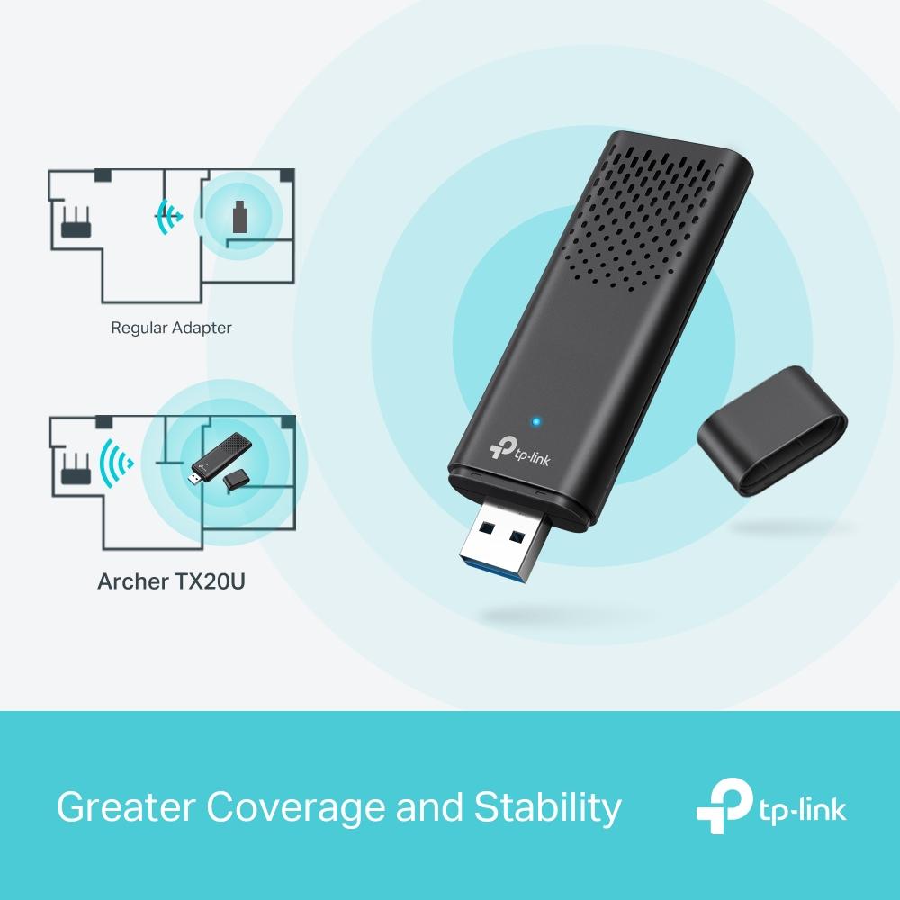 TP-Link Archer TX20U, Wi-Fi USB Adapter, AX1800