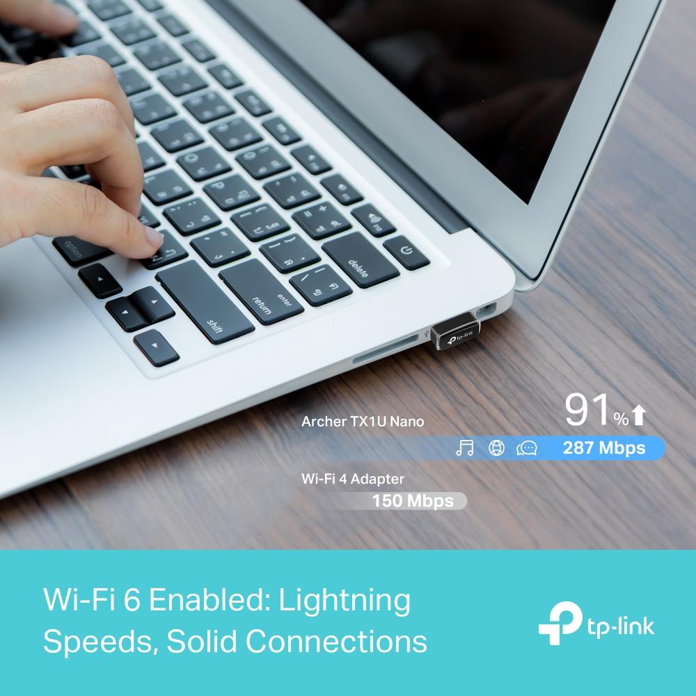 TP-Link Archer TX1U Nano, USB Adapter, AX300 Nano Wi-Fi 6