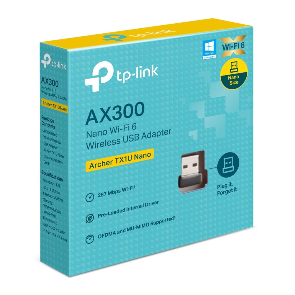 TP-Link Archer TX1U Nano, USB Adapter, AX300 Nano Wi-Fi 6